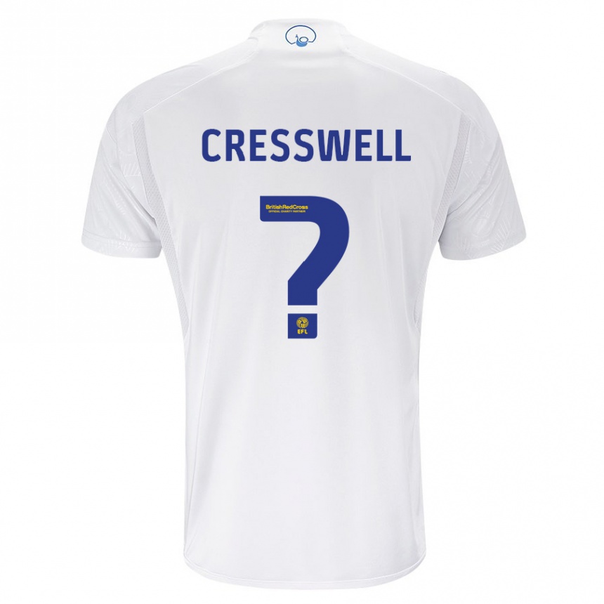 レディースフットボールアルフィー・クレスウェル#0白ホームシャツ2023/24ジャージーユニフォーム