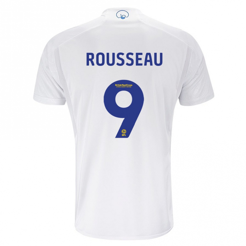 レディースフットボールジェス・ルソー#9白ホームシャツ2023/24ジャージーユニフォーム