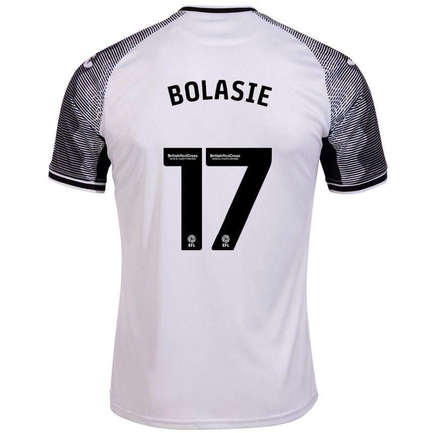 レディースフットボールヤニク・ボラシエ#17白ホームシャツ2023/24ジャージーユニフォーム