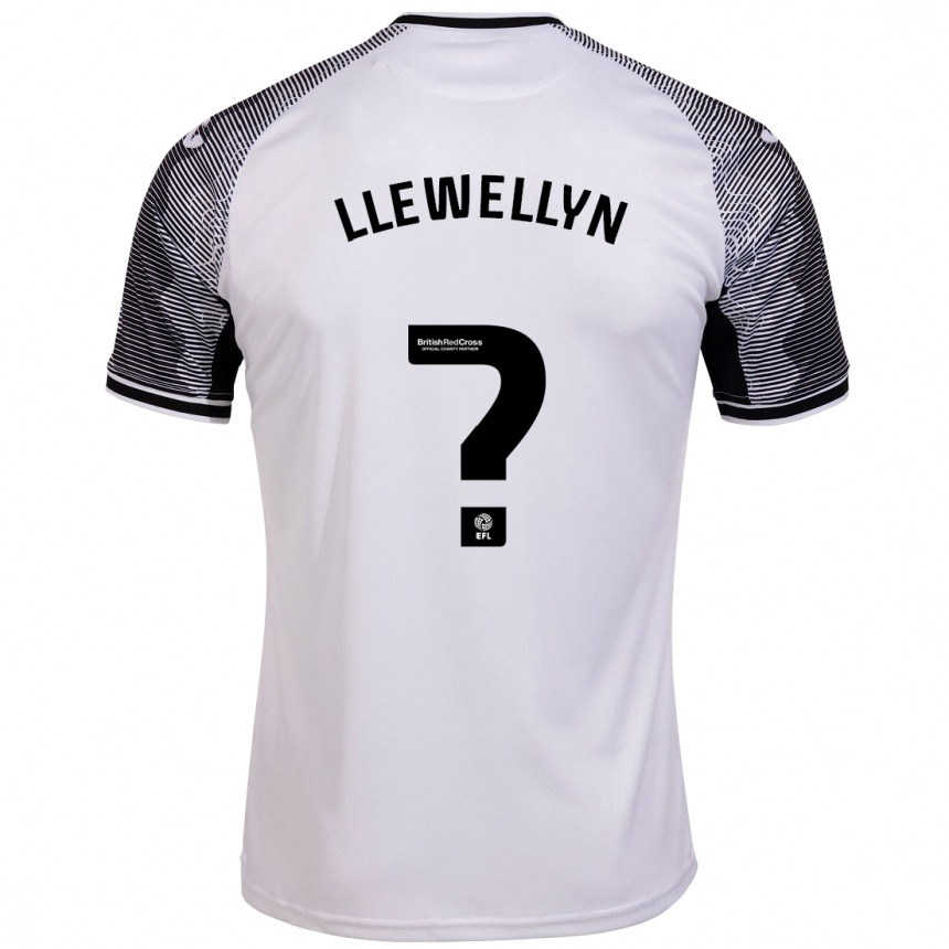 レディースフットボールキャメロン・ルウェリン#0白ホームシャツ2023/24ジャージーユニフォーム