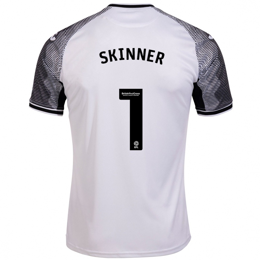 レディースフットボールクレア・スキナー#1白ホームシャツ2023/24ジャージーユニフォーム