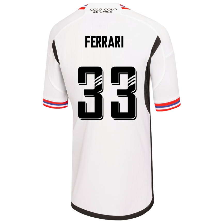 レディースフットボールマティアス・フェラーリ#33白ホームシャツ2023/24ジャージーユニフォーム