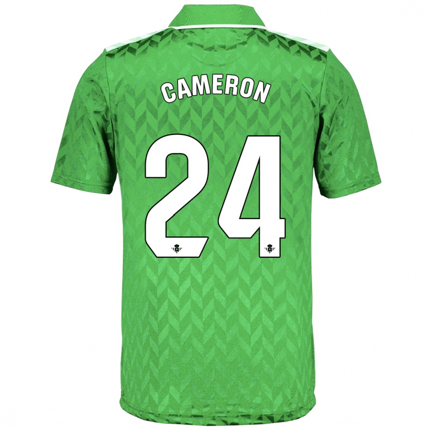レディースフットボールティファニー・キャメロン#24緑アウェイシャツ2023/24ジャージーユニフォーム