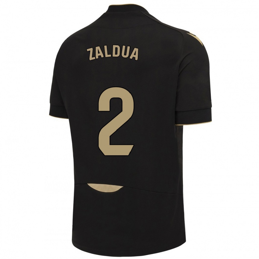レディースフットボールホセバ・サルドゥア#2黒アウェイシャツ2023/24ジャージーユニフォーム
