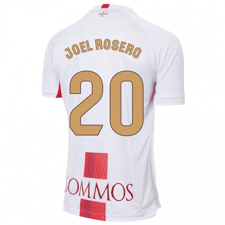 レディースフットボールアレクシス・ジョエル・ロセロ#20白アウェイシャツ2023/24ジャージーユニフォーム