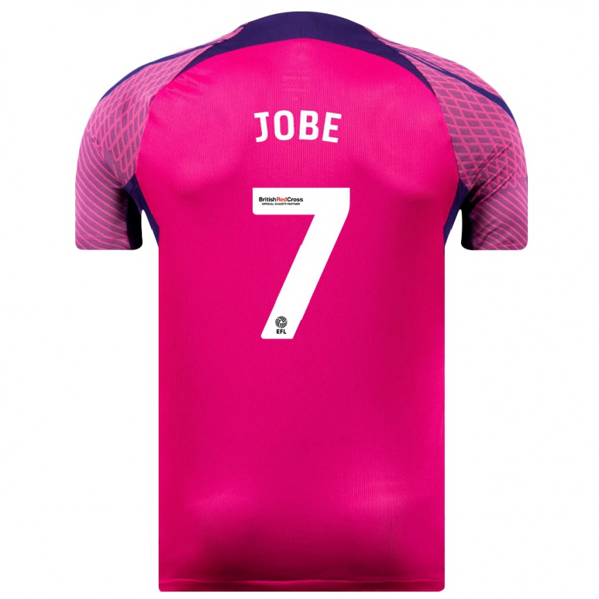 レディースフットボールジョーブ・ベリンガム#7紫アウェイシャツ2023/24ジャージーユニフォーム