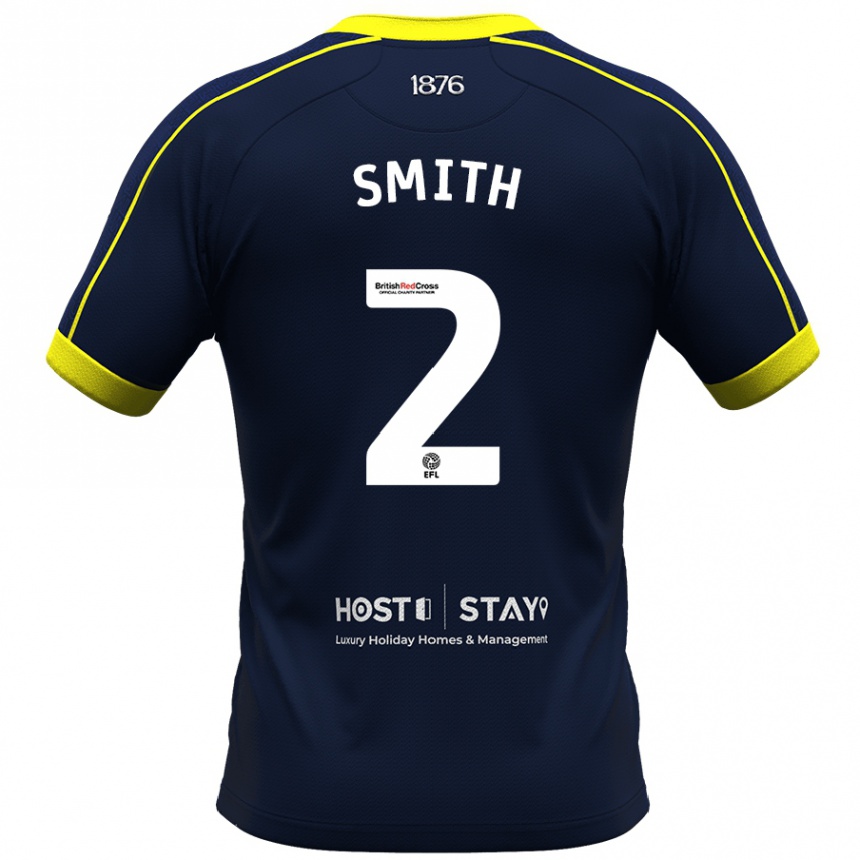 レディースフットボールトミー・スミス#2ネイビーアウェイシャツ2023/24ジャージーユニフォーム