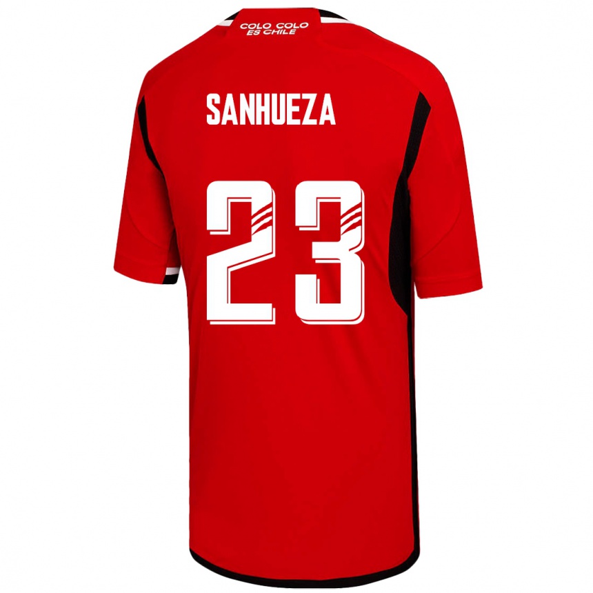 レディースフットボールニコル・サンフエザ#23赤アウェイシャツ2023/24ジャージーユニフォーム