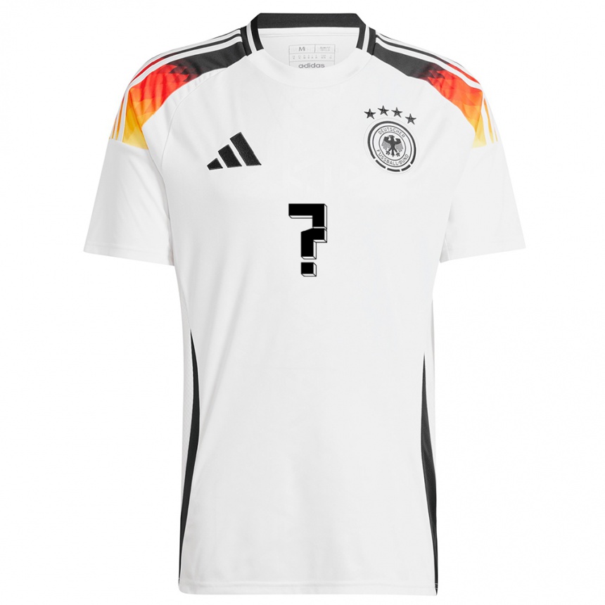 キッズフットボールドイツあなたの名前#0白ホームシャツ24-26ジャージーユニフォーム