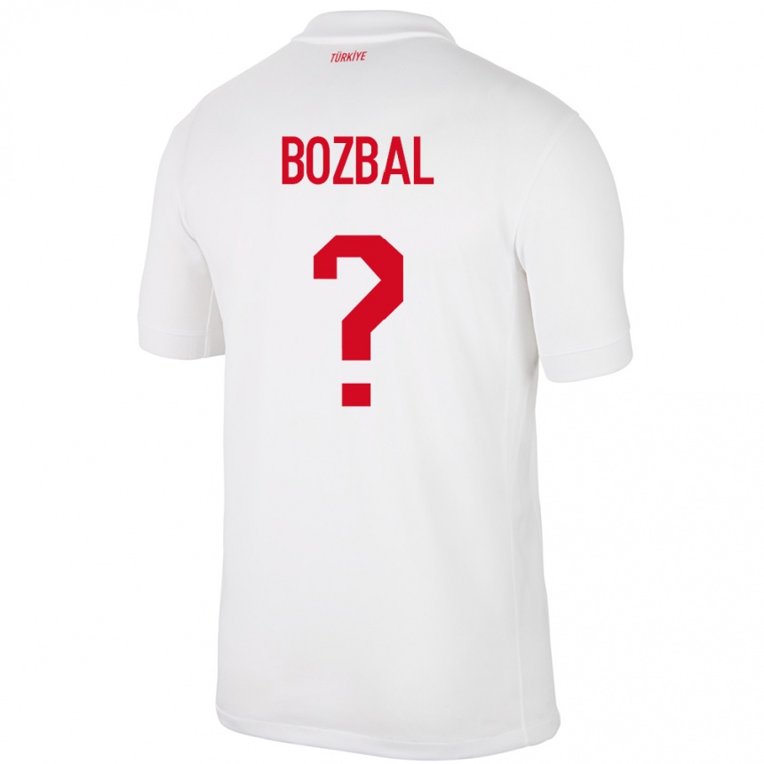 キッズフットボールトルコBirsen Bozbal#0白ホームシャツ24-26ジャージーユニフォーム