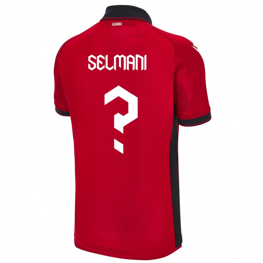 キッズフットボールアルバニアエガート・セルマニ#0赤ホームシャツ24-26ジャージーユニフォーム