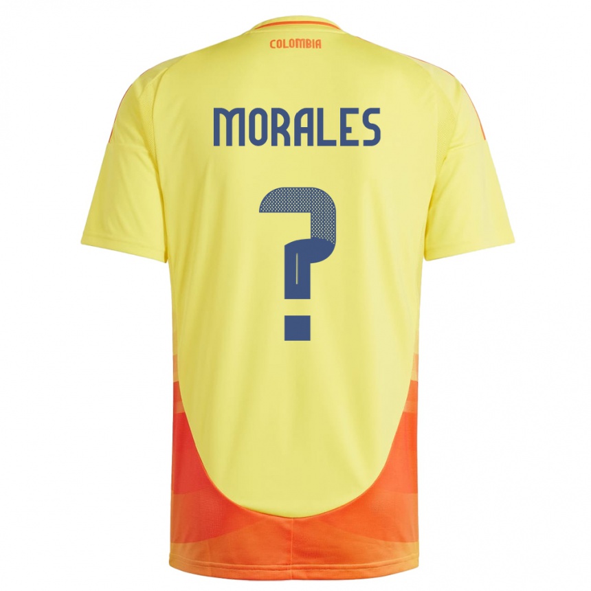 キッズフットボールコロンビアMaría Morales#0黄ホームシャツ24-26ジャージーユニフォーム