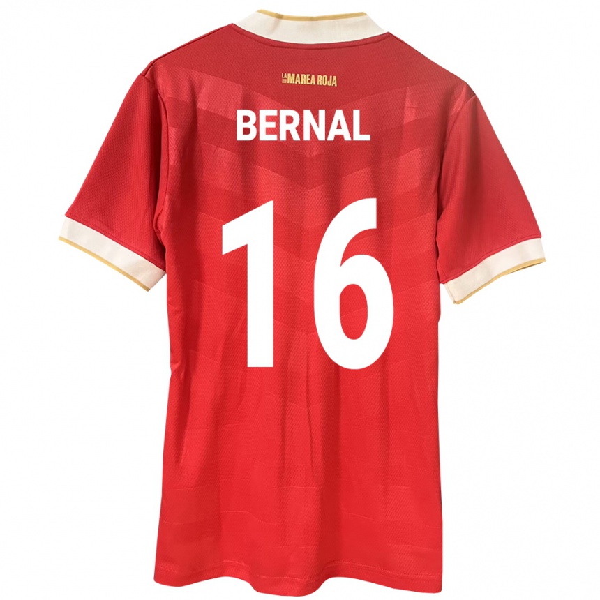 キッズフットボールパナマJosé Bernal#16赤ホームシャツ24-26ジャージーユニフォーム