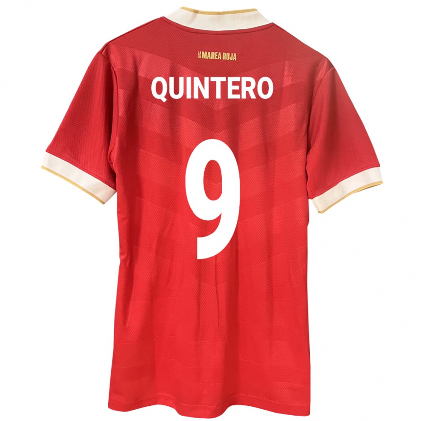 キッズフットボールパナマAna Quintero#9赤ホームシャツ24-26ジャージーユニフォーム