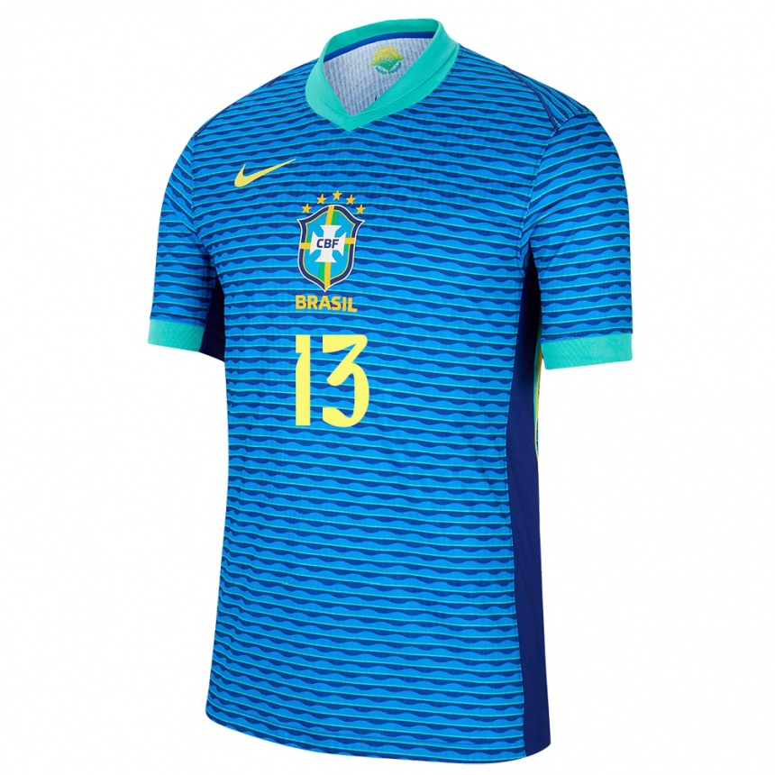 キッズフットボールブラジルロジェール・イバニェス #13青アウェイシャツ24-26ジャージーユニフォーム