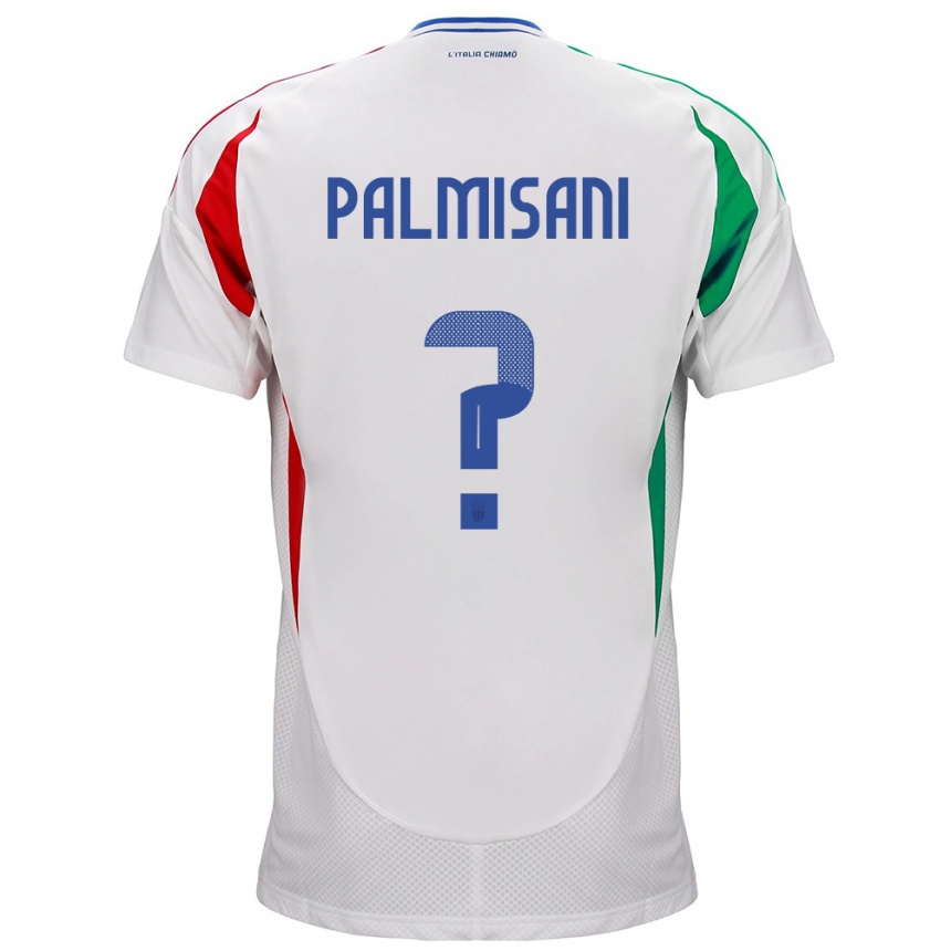 キッズフットボールイタリアLorenzo Palmisani#0白アウェイシャツ24-26ジャージーユニフォーム