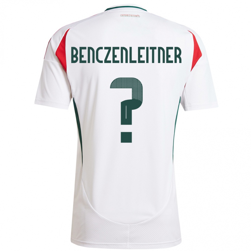 キッズフットボールハンガリーBarna Benczenleitner#0白アウェイシャツ24-26ジャージーユニフォーム