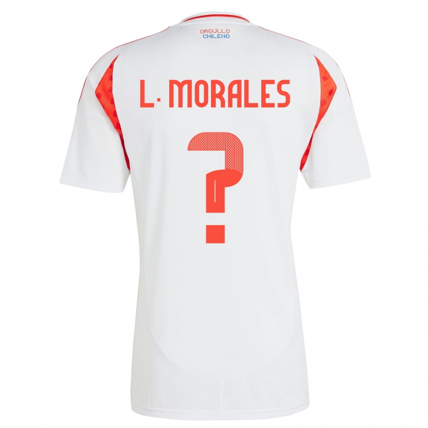 キッズフットボールチリLauryn Morales#0白アウェイシャツ24-26ジャージーユニフォーム