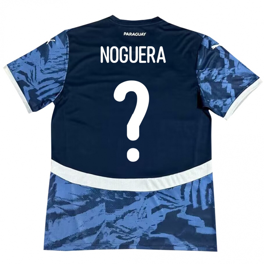 キッズフットボールパラグアイジュニア・ノゲーラ#0青アウェイシャツ24-26ジャージーユニフォーム
