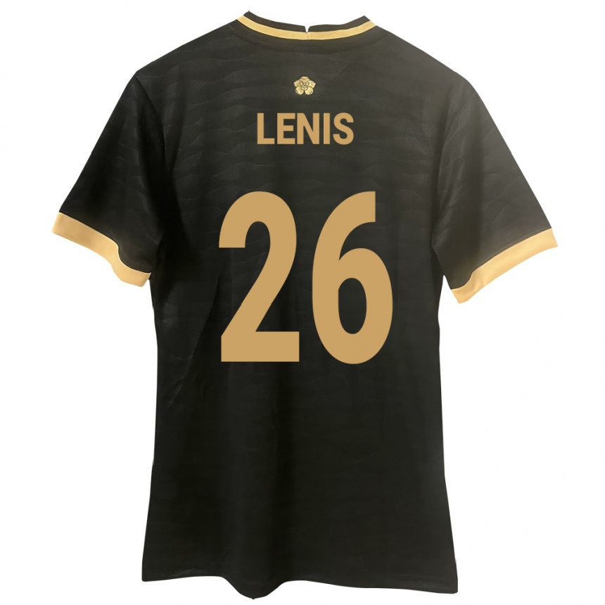 キッズフットボールパナマKahiser Lenis#26黒アウェイシャツ24-26ジャージーユニフォーム