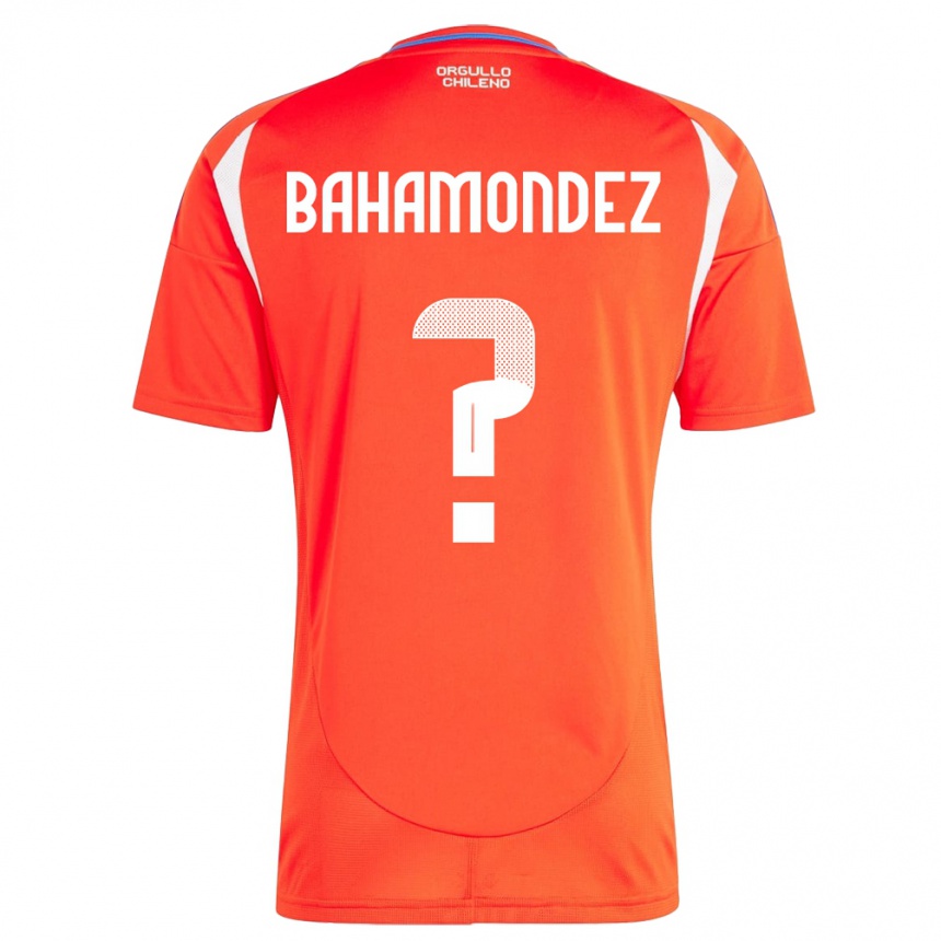 メンズフットボールチリTaizo Bahamondez#0赤ホームシャツ24-26ジャージーユニフォーム