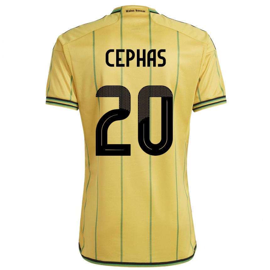 メンズフットボールジャマイカレナルド・ケパ#20黄ホームシャツ24-26ジャージーユニフォーム