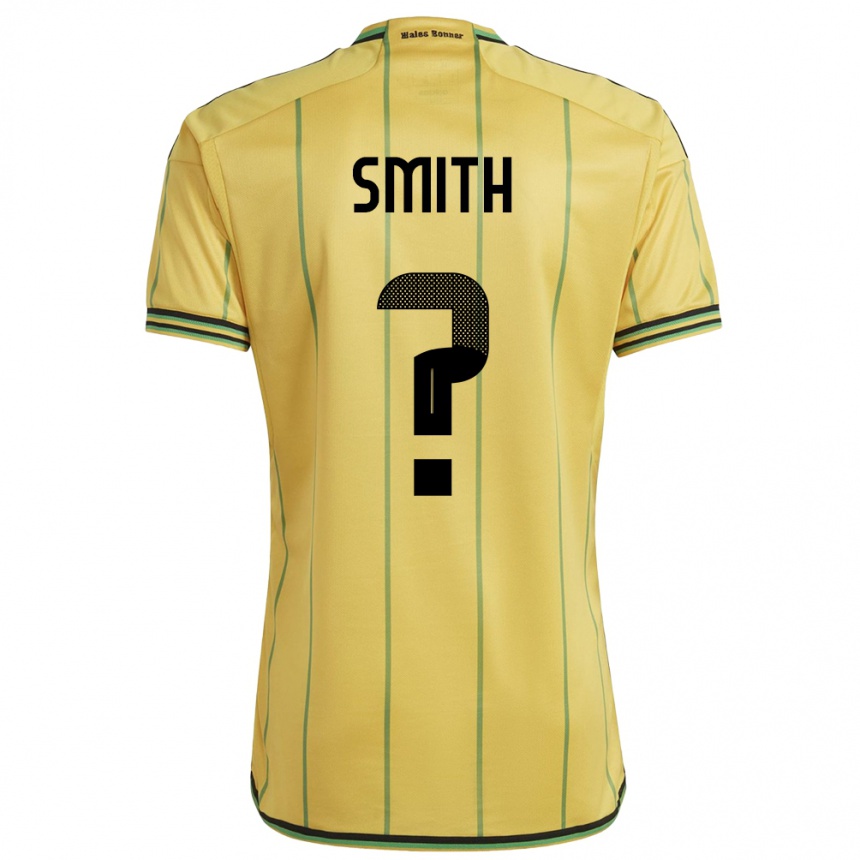 メンズフットボールジャマイカAndrene Smith#0黄ホームシャツ24-26ジャージーユニフォーム