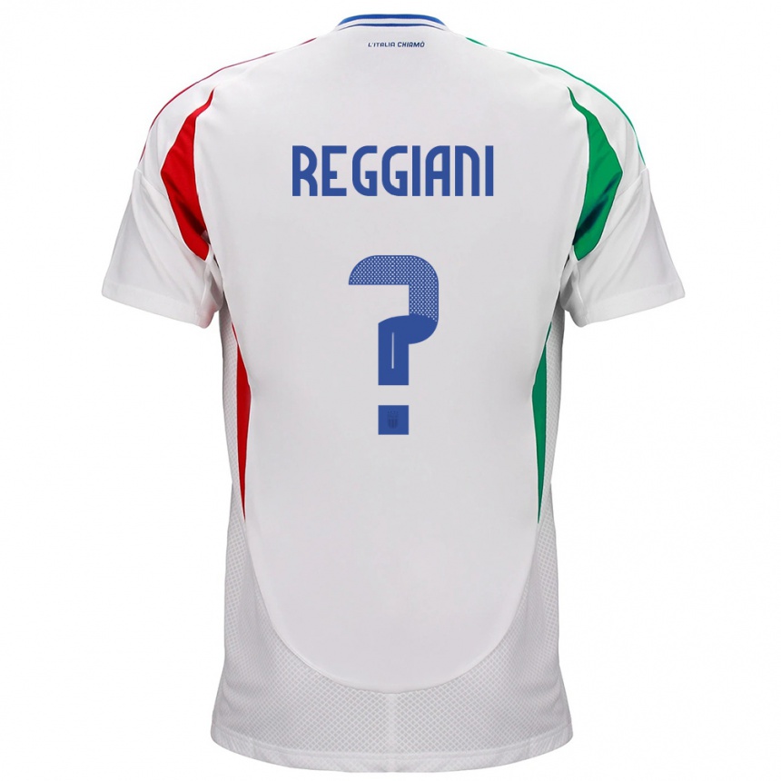 メンズフットボールイタリアLuca Reggiani#0白アウェイシャツ24-26ジャージーユニフォーム