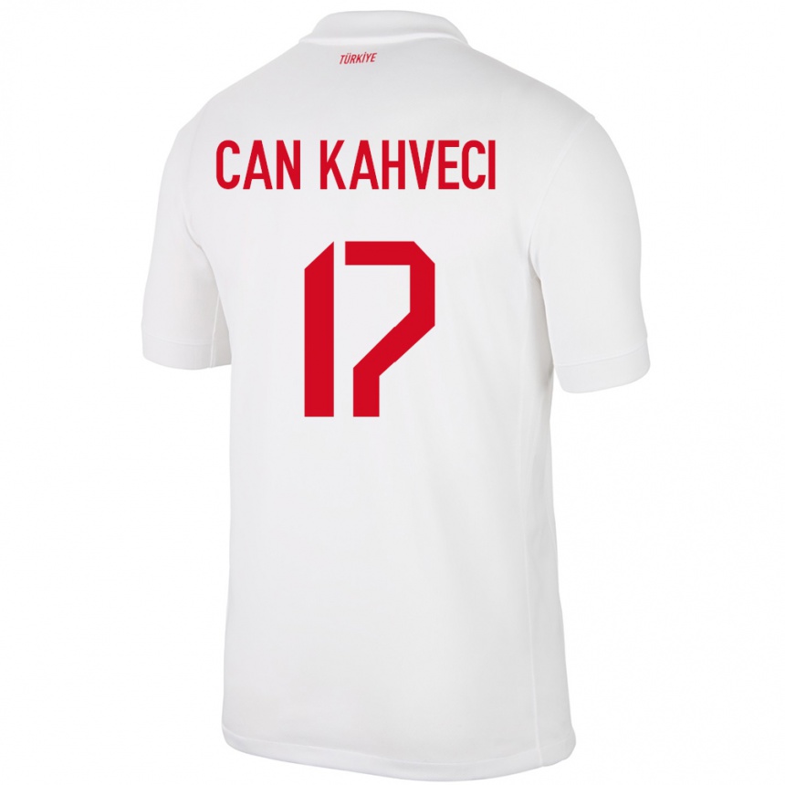 レディースフットボールトルコイルファン・ジャン・カフヴェジ#17白ホームシャツ24-26ジャージーユニフォーム