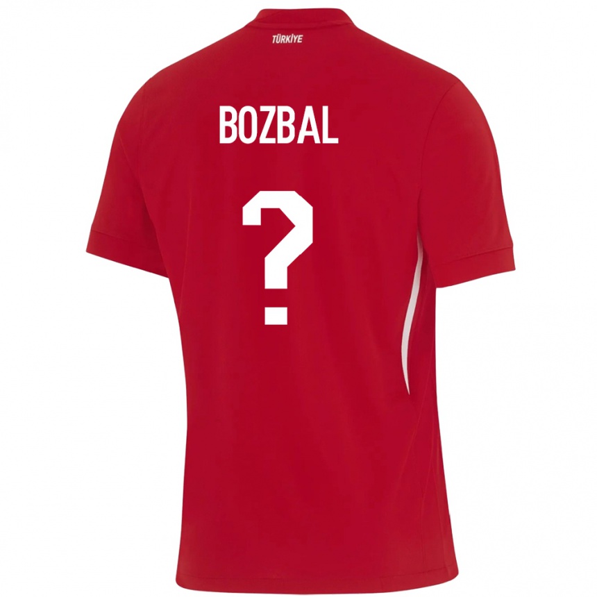 レディースフットボールトルコBirsen Bozbal#0赤アウェイシャツ24-26ジャージーユニフォーム