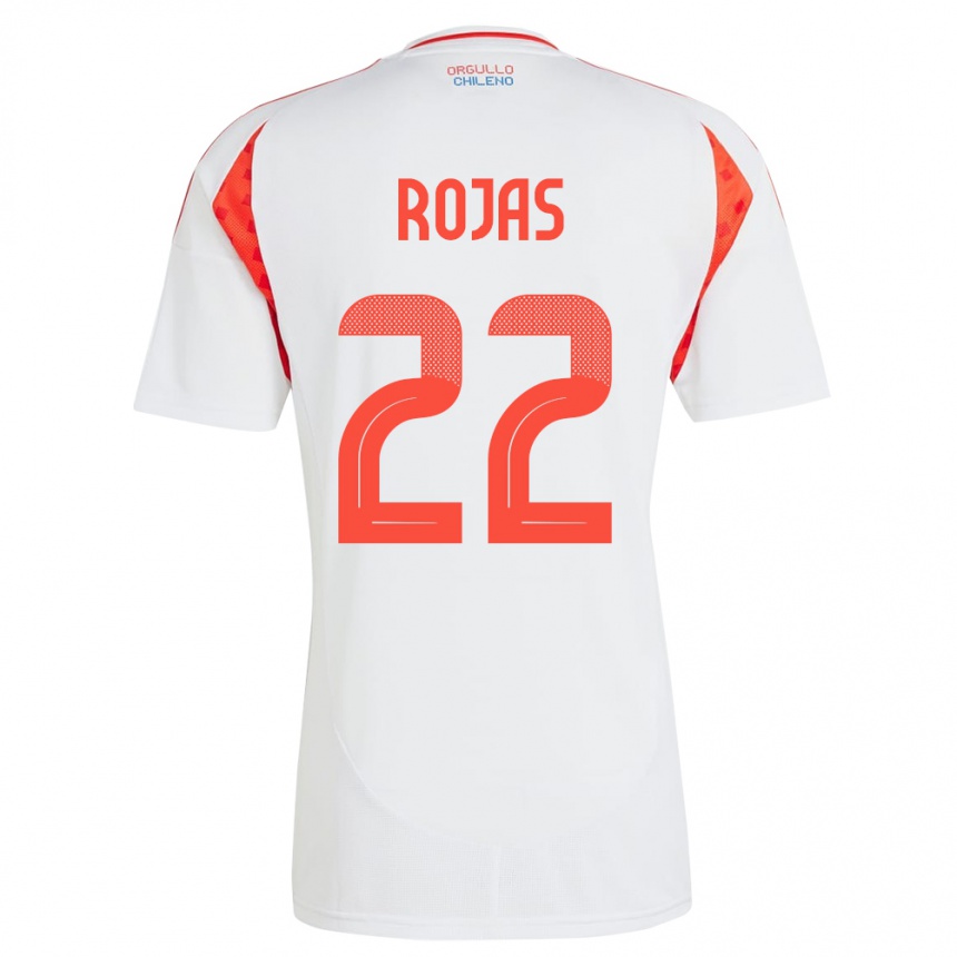 レディースフットボールチリヘイソン・ロハス#22白アウェイシャツ24-26ジャージーユニフォーム