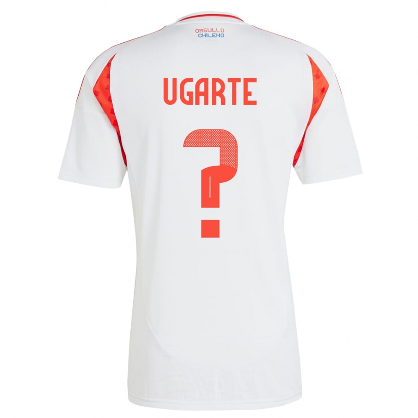 レディースフットボールチリPablo Ugarte#0白アウェイシャツ24-26ジャージーユニフォーム