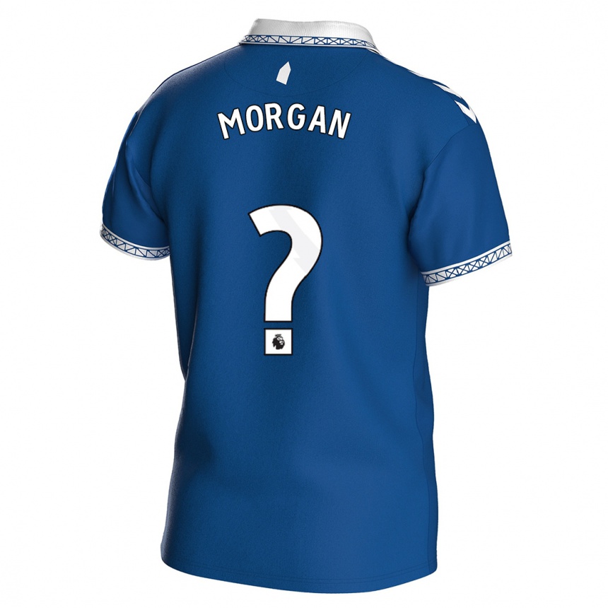 キッズフットボールジョージ・モーガン#0ロイヤルブルーホームシャツ2023/24ジャージーユニフォーム