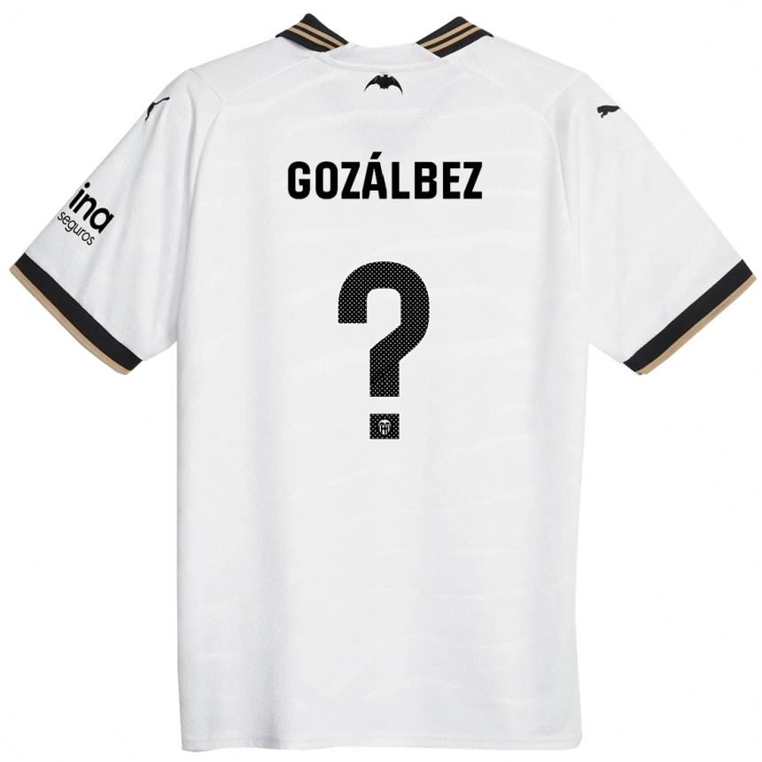 キッズフットボールパブロ・ゴザルベス・ジラベルト#0白ホームシャツ2023/24ジャージーユニフォーム