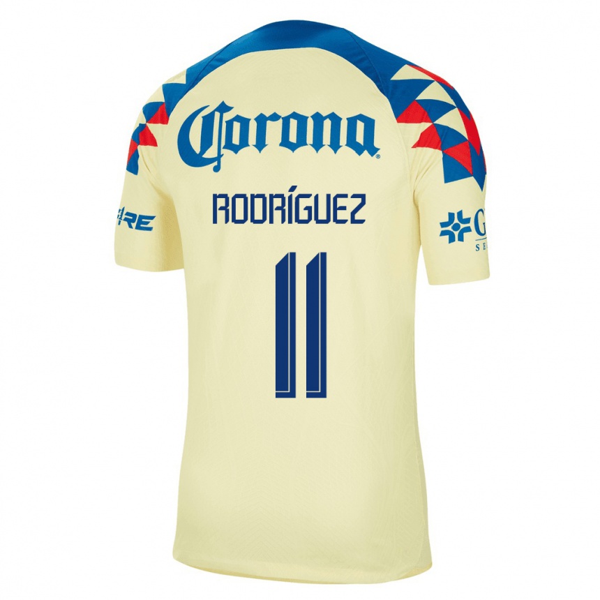 キッズフットボールジョナタン・ロドリゲス#11黄色ホームシャツ2023/24ジャージーユニフォーム