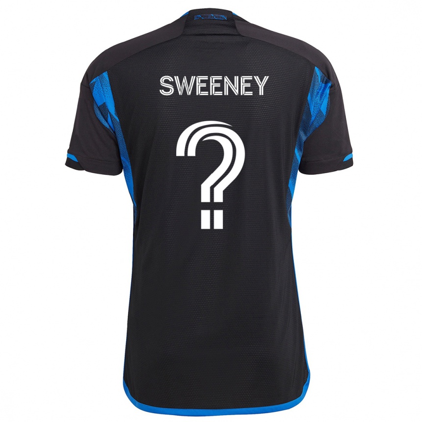 キッズフットボールD Sweeney#0青黒ホームシャツ2024/25ジャージーユニフォーム