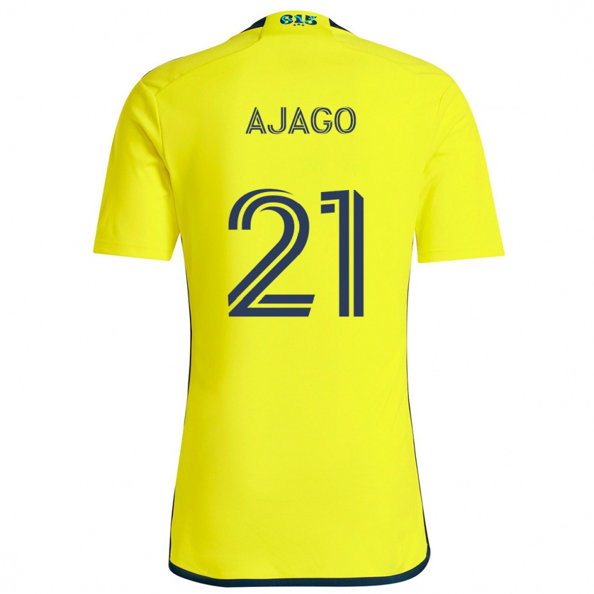 キッズフットボールForster Ajago#21黄 青ホームシャツ2024/25ジャージーユニフォーム