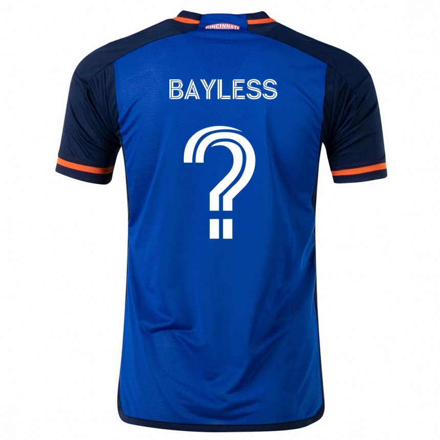 キッズフットボールBlake Bayless#0ブルーホワイトホームシャツ2024/25ジャージーユニフォーム