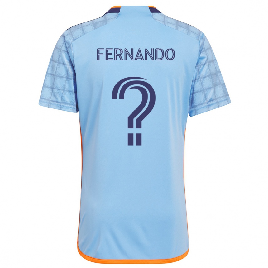 キッズフットボールFernando España#0ブルーオレンジホームシャツ2024/25ジャージーユニフォーム