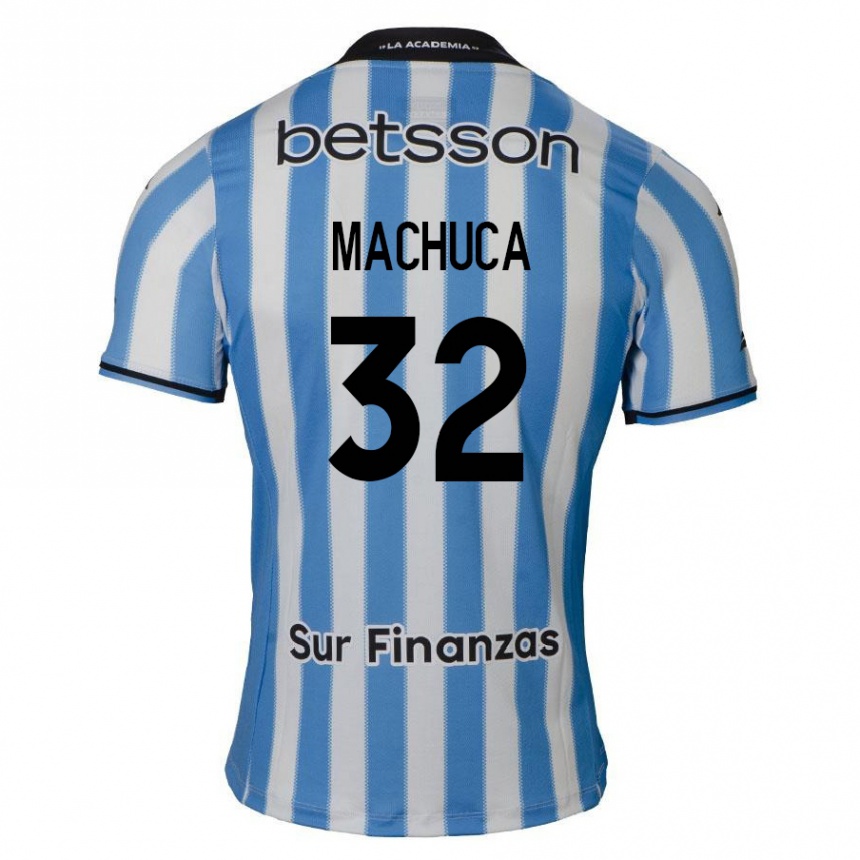 キッズフットボールElías Machuca#32青 白 黒ホームシャツ2024/25ジャージーユニフォーム