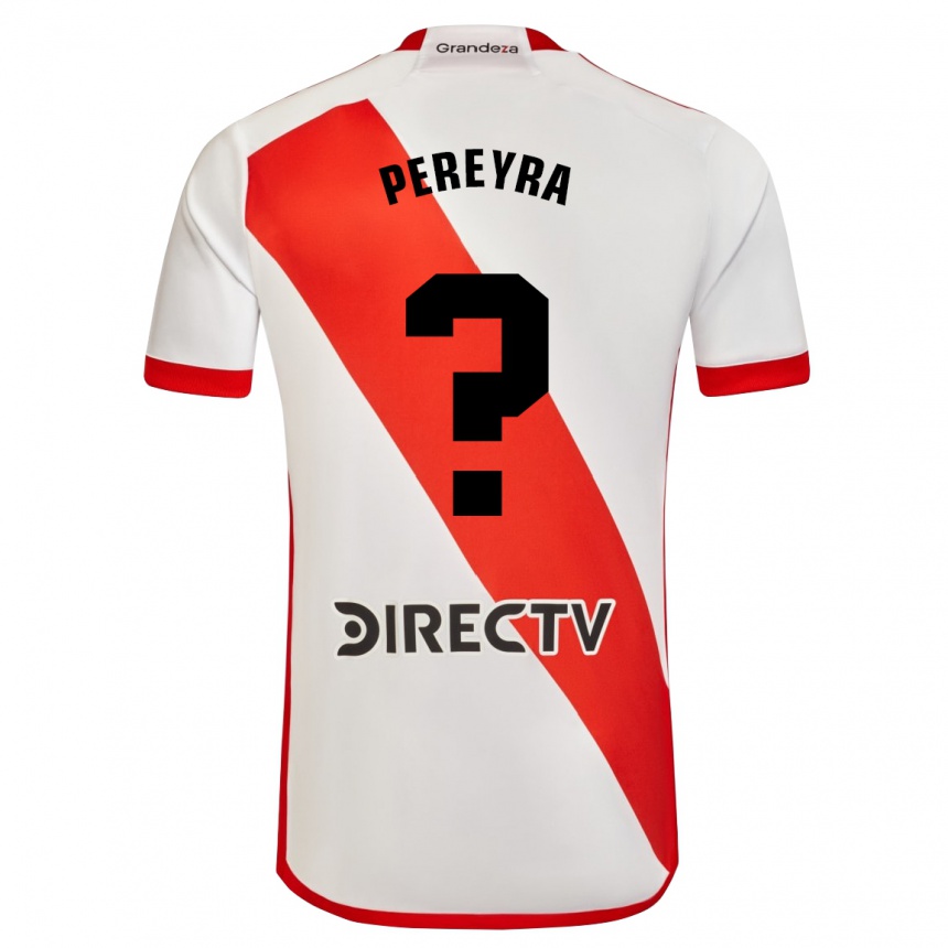 キッズフットボールLautaro Pereyra#0赤、白ホームシャツ2024/25ジャージーユニフォーム