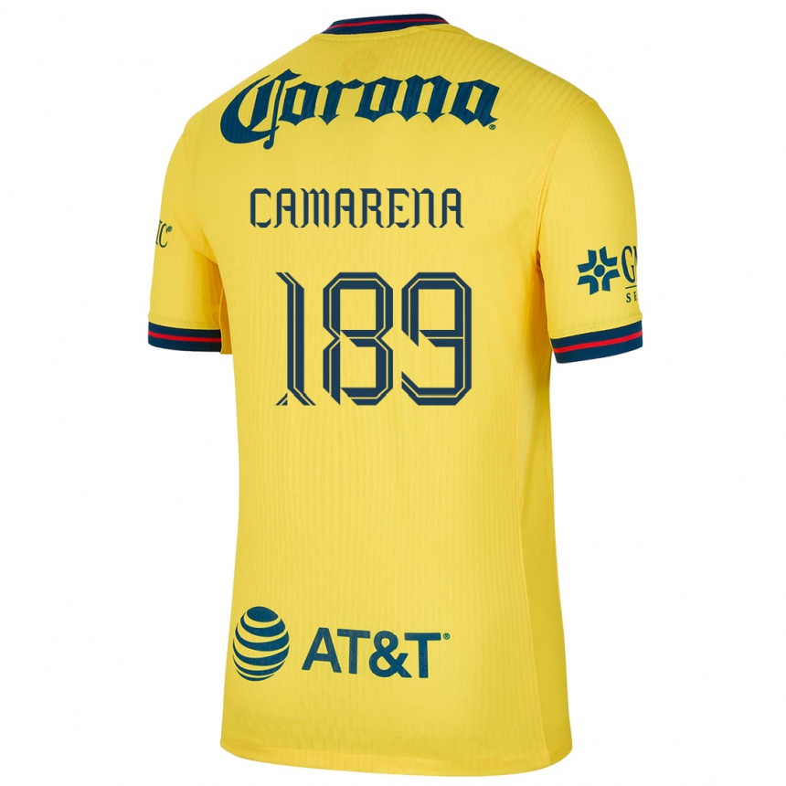 キッズフットボールLuis Camarena#189黄 青ホームシャツ2024/25ジャージーユニフォーム