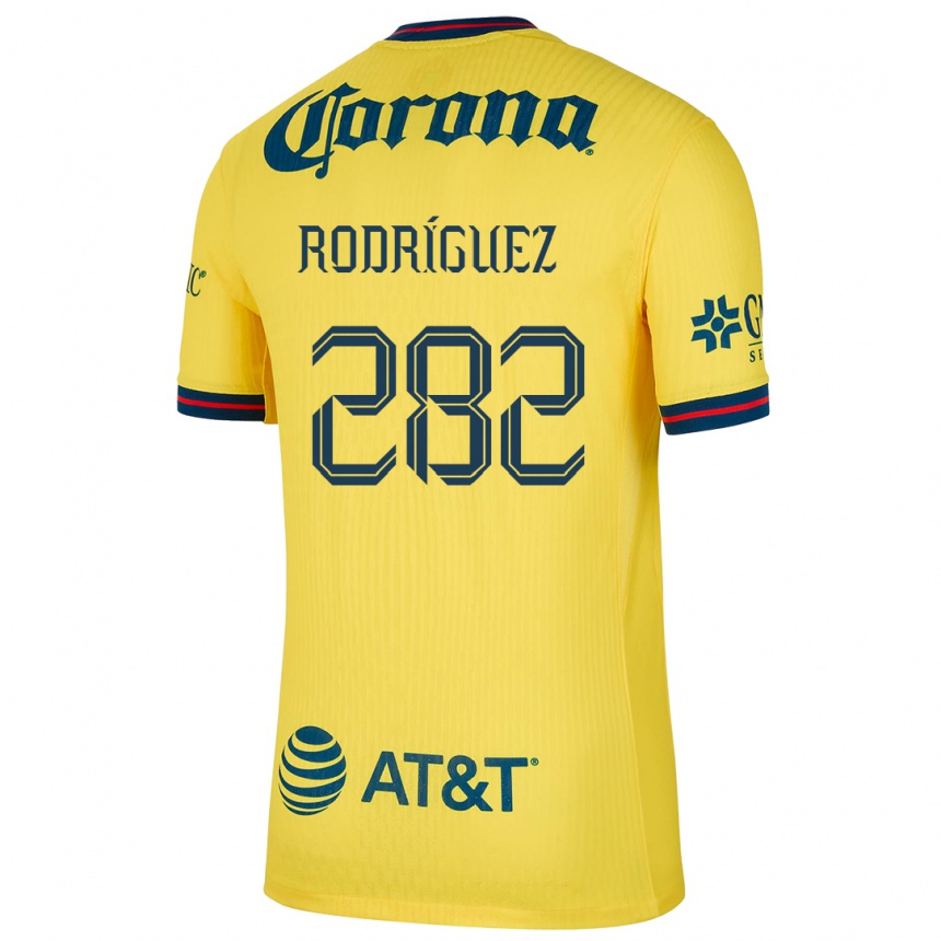 キッズフットボールFrancisco Rodríguez#282黄 青ホームシャツ2024/25ジャージーユニフォーム