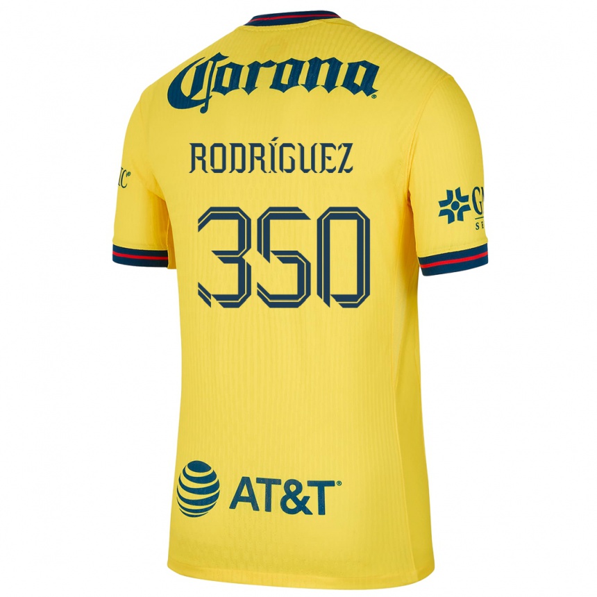 キッズフットボールÁngel Rodríguez#350黄 青ホームシャツ2024/25ジャージーユニフォーム