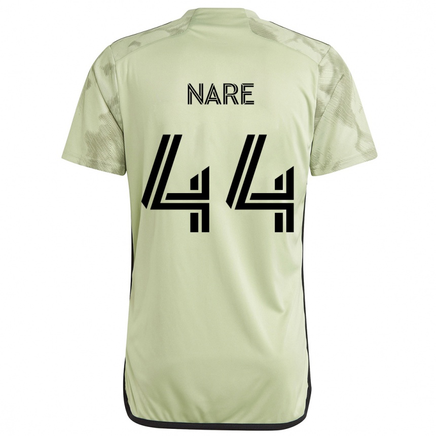 キッズフットボールThabo Nare#44ライトグリーンアウェイシャツ2024/25ジャージーユニフォーム