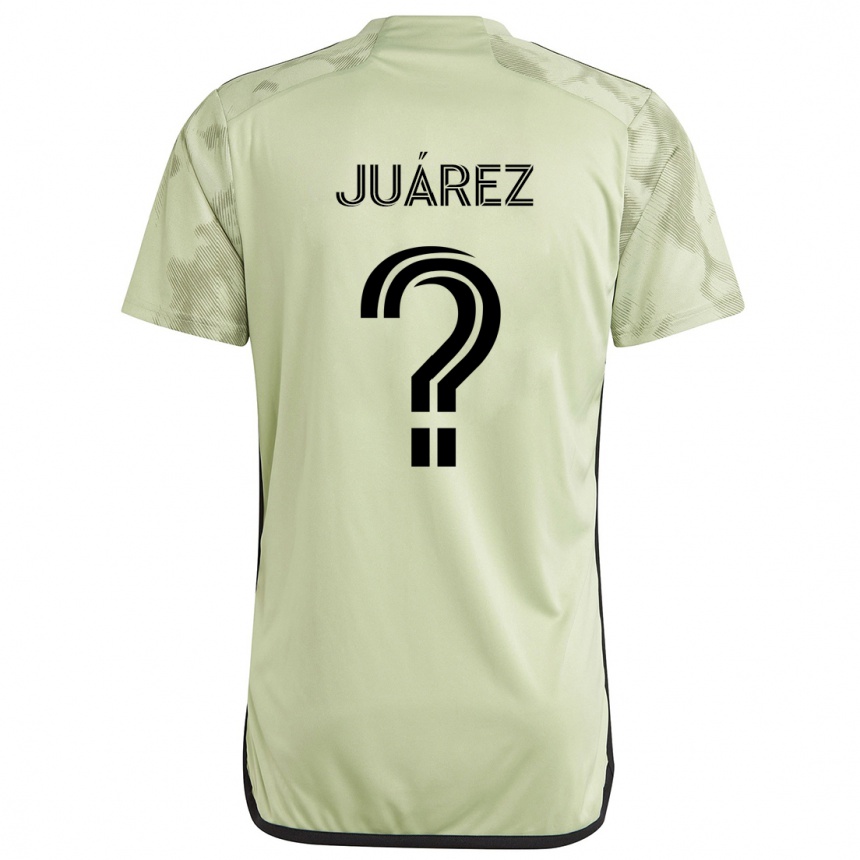 キッズフットボールAnthony Juárez#0ライトグリーンアウェイシャツ2024/25ジャージーユニフォーム