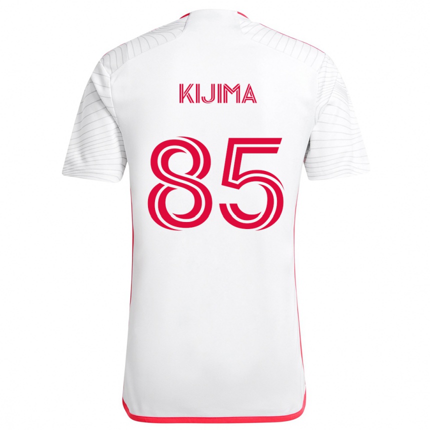 キッズフットボールHosei Kijima#85赤、白アウェイシャツ2024/25ジャージーユニフォーム