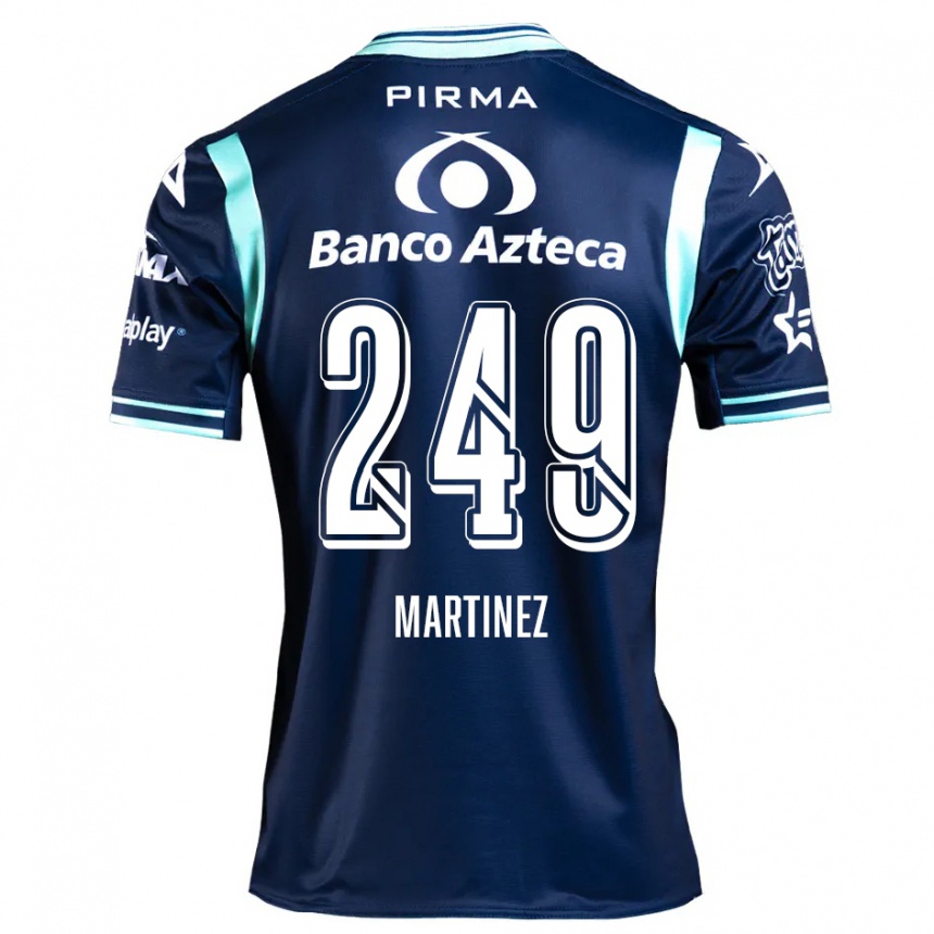 キッズフットボールJuan Martínez#249ネイビーブルーアウェイシャツ2024/25ジャージーユニフォーム