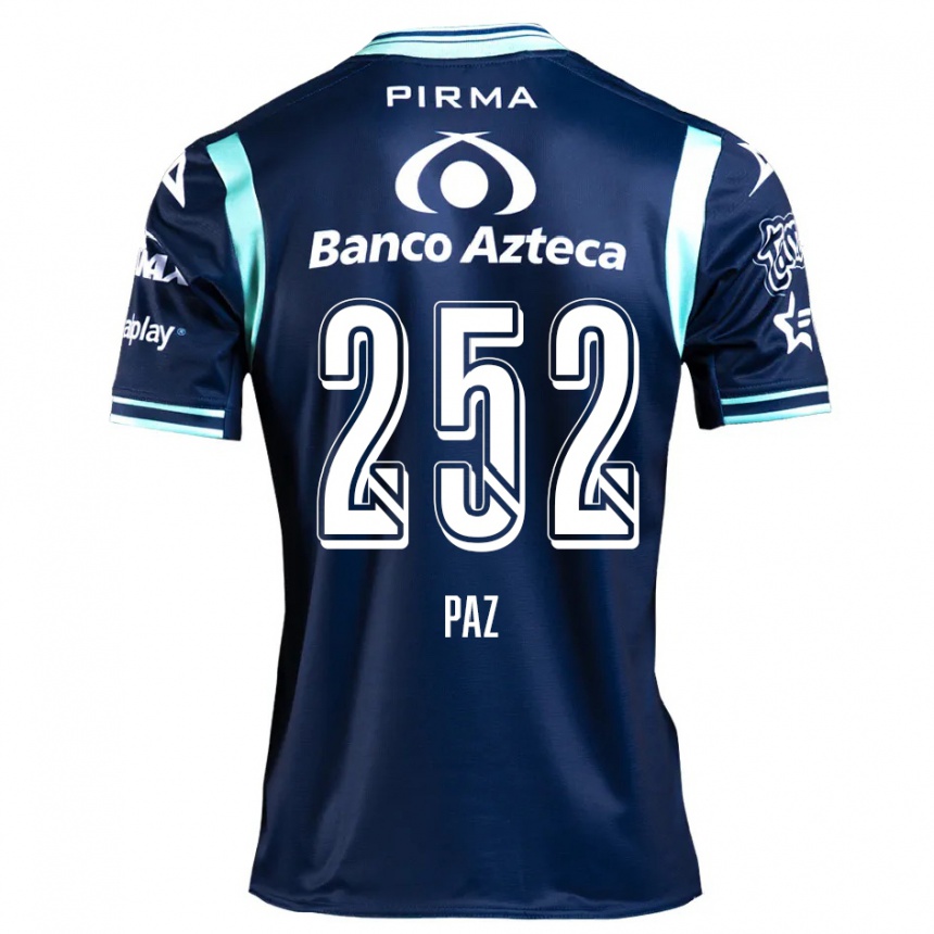 キッズフットボールDenilson Paz#252ネイビーブルーアウェイシャツ2024/25ジャージーユニフォーム