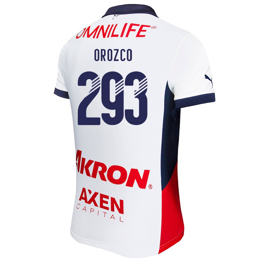 キッズフットボールYohan Orozco#293白 赤 青アウェイシャツ2024/25ジャージーユニフォーム